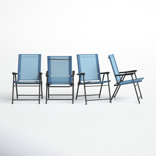 Lark Manor Antiwan Fabric Patio Folding Chair Folding Chair Set Wayfair